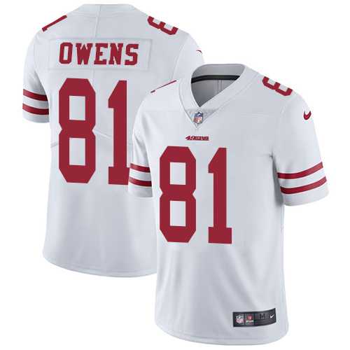 Nike San Francisco 49ers #81 Terrell Owens White NFL Vapor Untouchable Limited Jersey,We sell and wholesale Nike San Francisco 49ers #81 Terrell Owens White NFL Vapor Untouchable Limited Jersey on line form chian!
